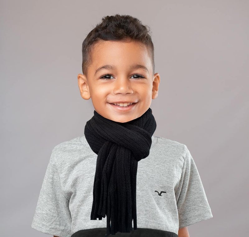 DoagBnut Kids Scarf Girls Soft Warm Knit Neck Warmer Toddler Long Winter Scarf for Boys Girl - Image 2